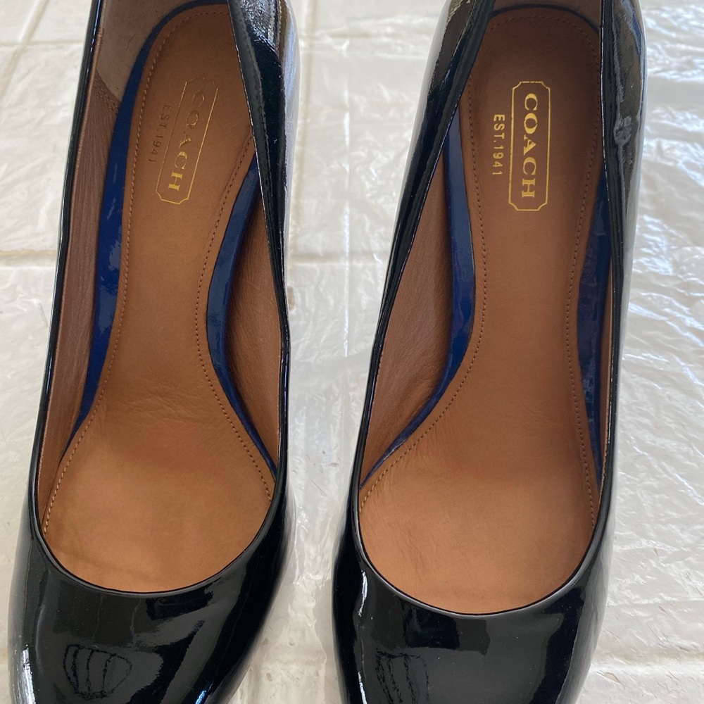 Coach Black Patent Leather Authentic Shoes